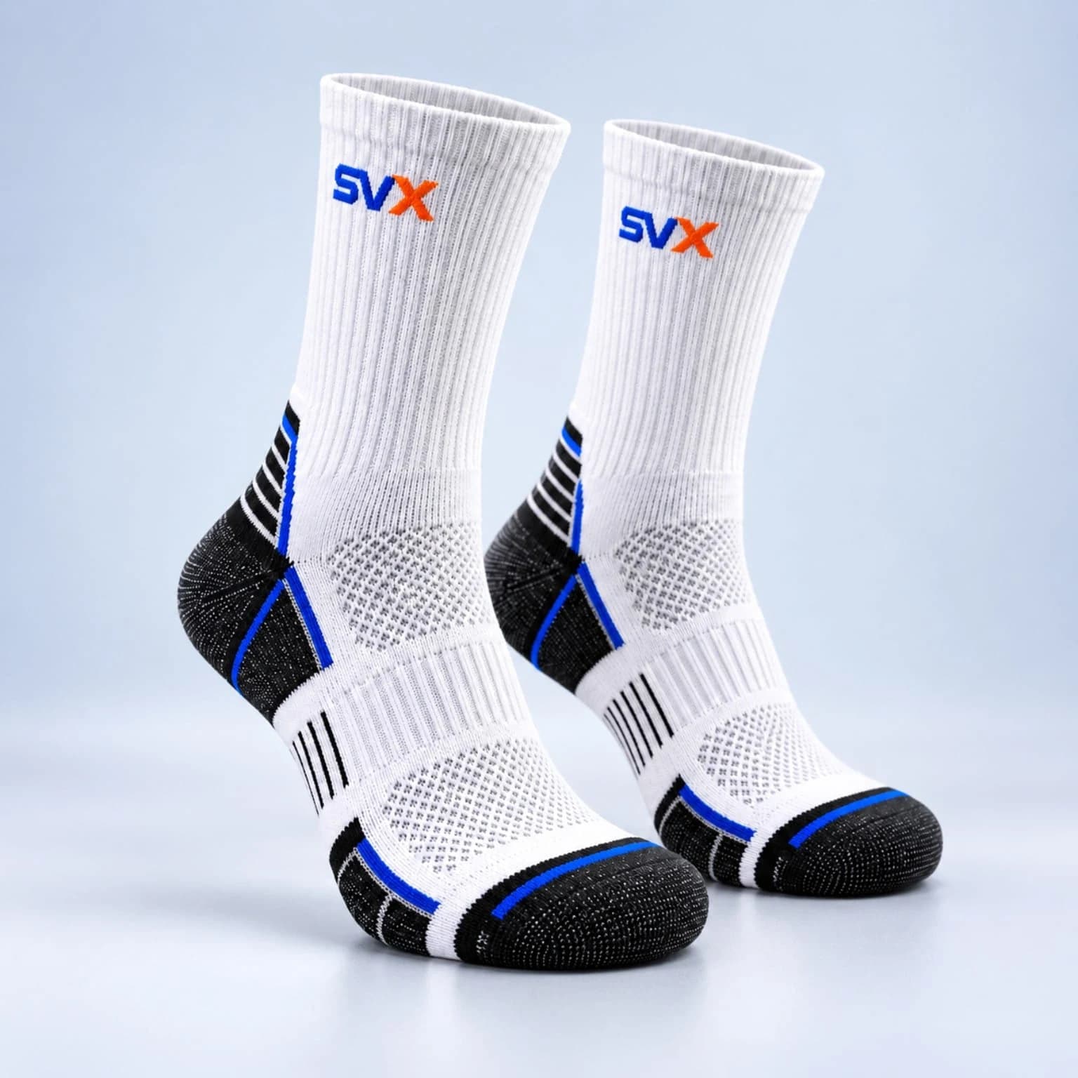 Apex Heritage Stripe Crew custom sock development example