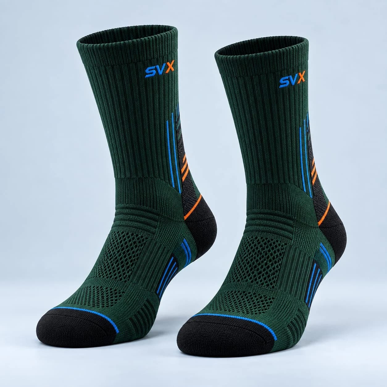 Forest Green custom sock development example