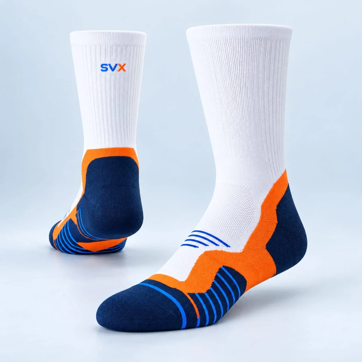 Ignite Frame Training Crew custom sock development example