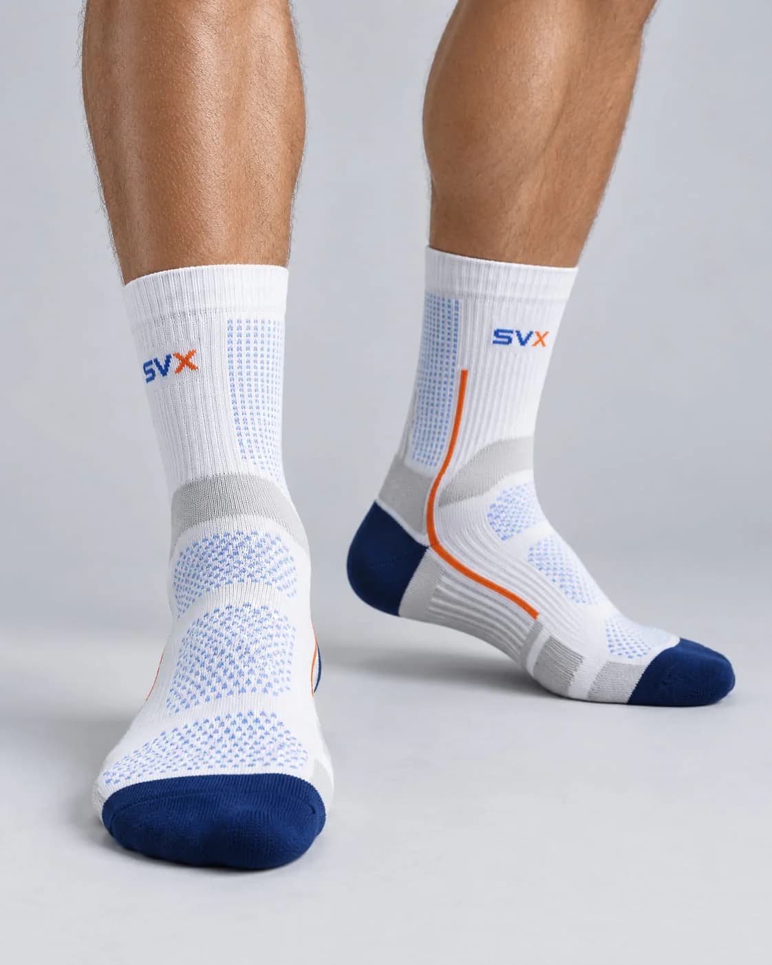 Polar Line Performance Crew custom sock development example